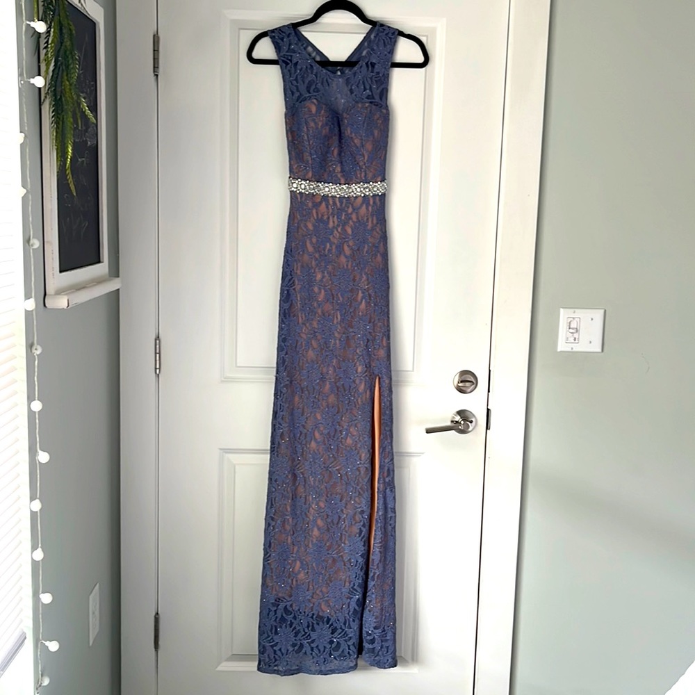City studio blue/purple prom or formal dress